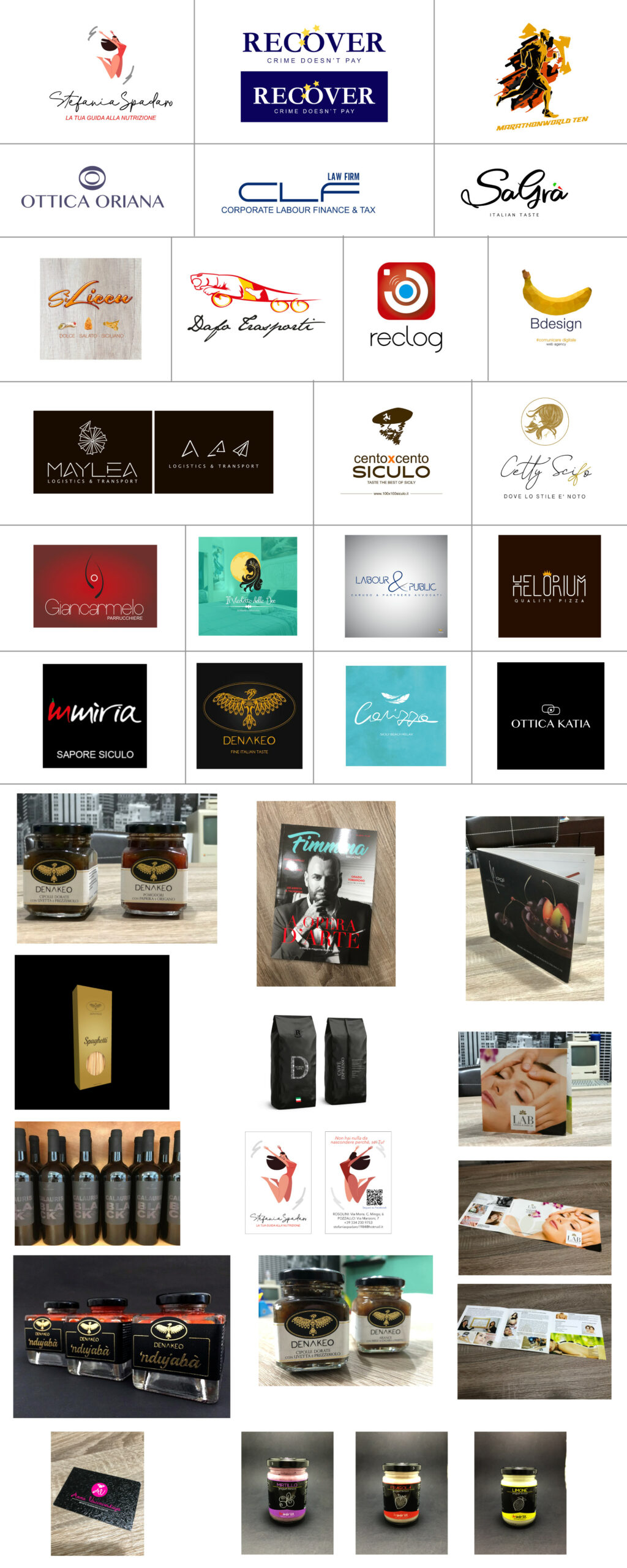 Logo e packaging showcase